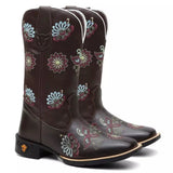 Bota Texana Feminina “Mandala Azul”