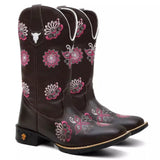 Bota Texana Feminina “Mandala Rosa”