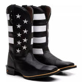 Bota Texana Masculina “Estados Unidos” Preta