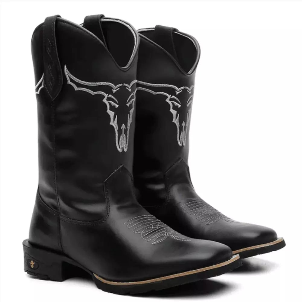 Bota Texana Masculina “Boi da Cara Preta”