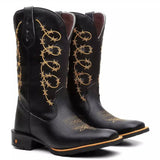 Bota Texana Masculina “Arame Dourado”
