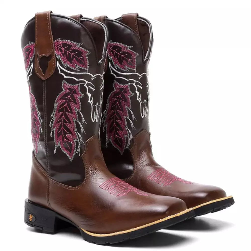 Bota Texana Feminina “Cara de Boi”