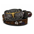 Cinto Country Longhorn Premium – Estilo Cassino