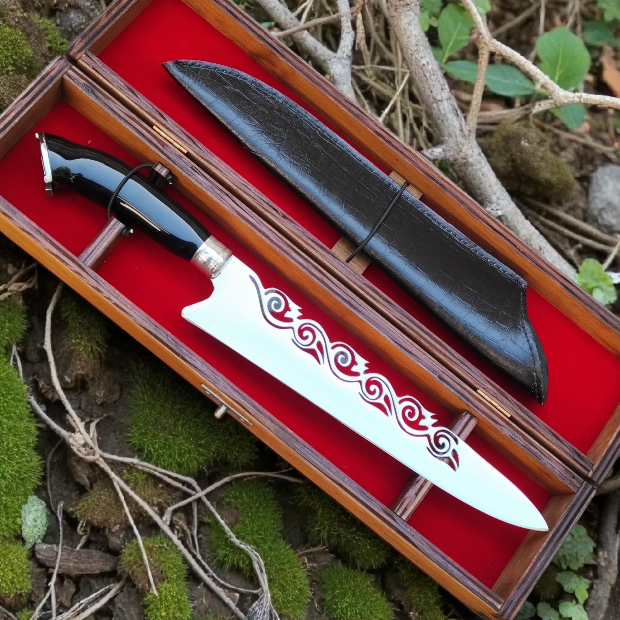 Faca Artesanal Modelo Vento Negro – Ideal para Churrasco/Costelão