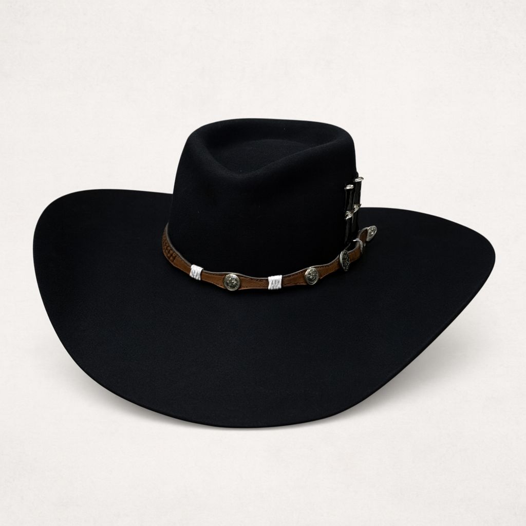 Chapeu 3 Cravos Americano Preto