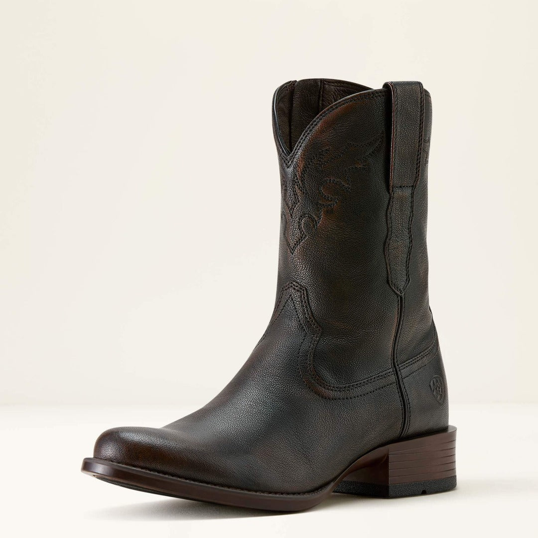 Bota Ariat Masculina Roper Bico Redondo Solado Borracha Importada 10063981