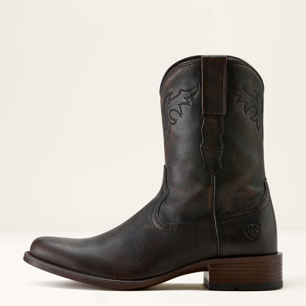 Bota Ariat Masculina Roper Bico Redondo Solado Borracha Importada 10063981