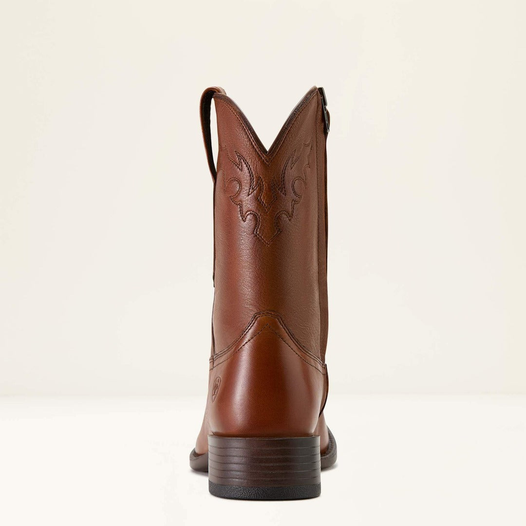 Bota Ariat Masculina Roper Couro Bovino Solado Borracha Importada 10063982
