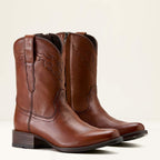 Bota Ariat Masculina Roper Couro Bovino Solado Borracha Importada 10063982