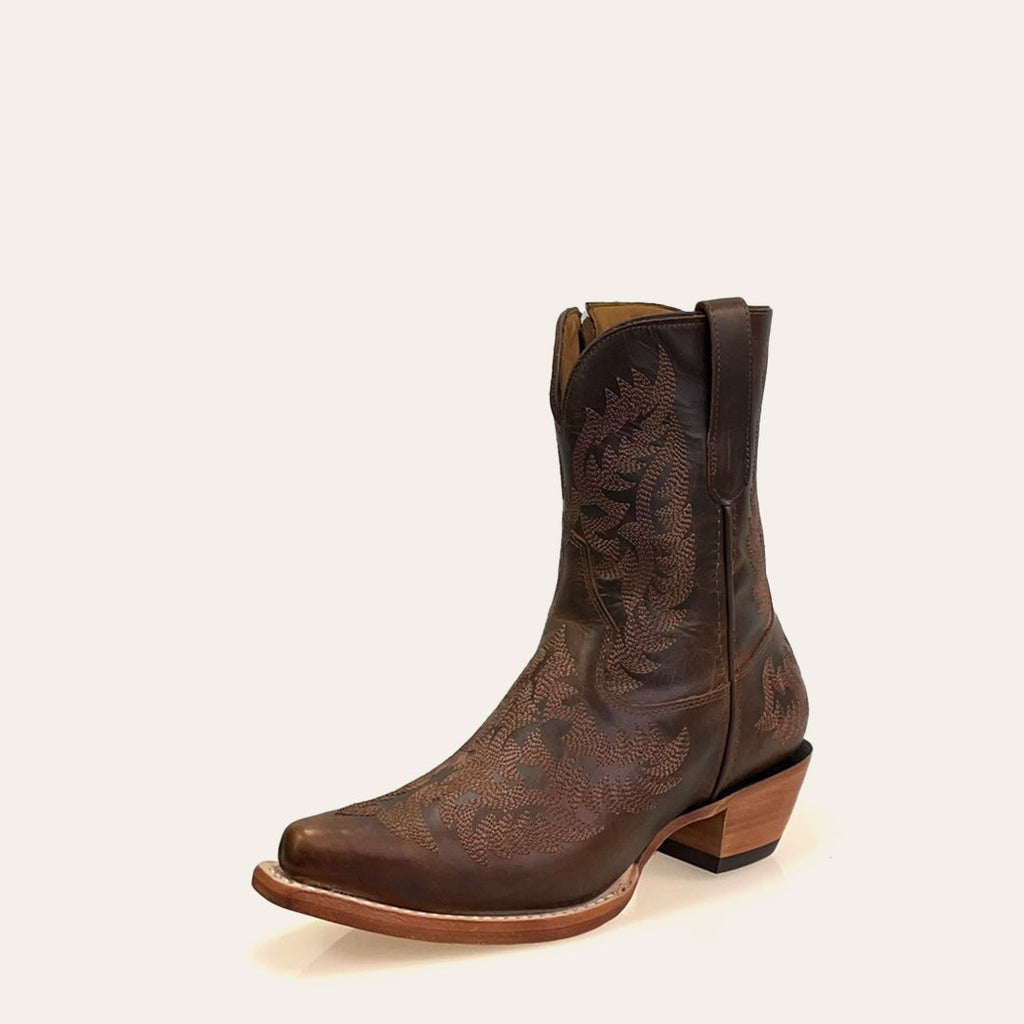 Bota Feminina Texas Center Atlanta Bico Fino Couro Bovino Nacional 269801-CC