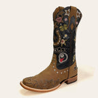 Bota Feminina Texas Center Atlanta Bico Quadrado Couro Bovino Nacional 263201-CC
