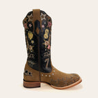 Bota Feminina Texas Center Atlanta Bico Quadrado Couro Bovino Nacional 263201-CC
