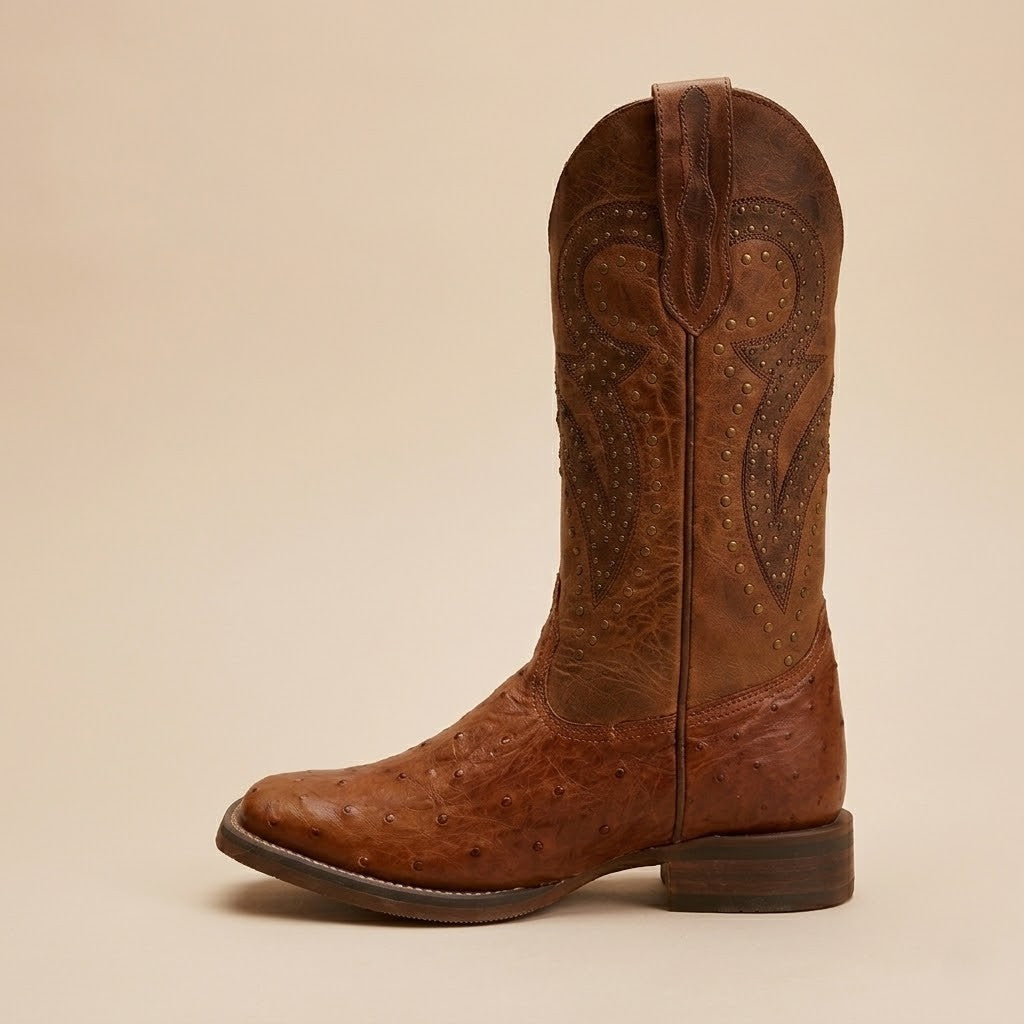 Bota Feminina Texas Center Avestruz 263203-AF