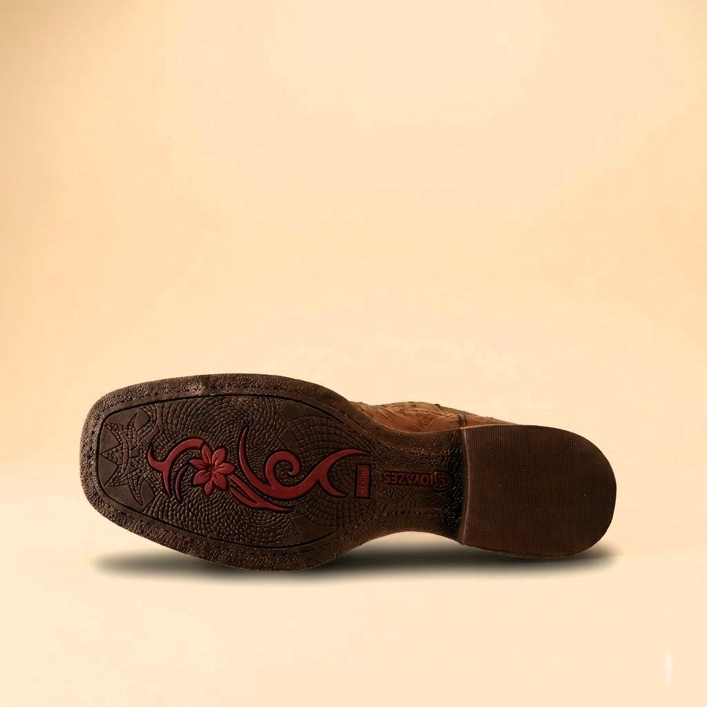 Bota Feminina Texas Center Avestruz 263203-AF