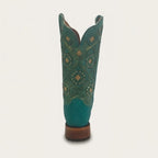 Bota Feminina Texas Center Bico Quadrado Couro de Arraia Nacional 266406-ARC