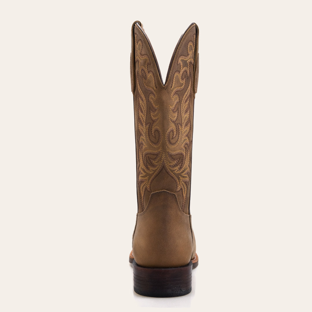 Bota Feminina Texas Center Bico Quadrado Dallas Creme 263208-CP