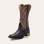 Bota Feminina Texas Center Bico Quadrado Jacaré Tabaco 263206-CF