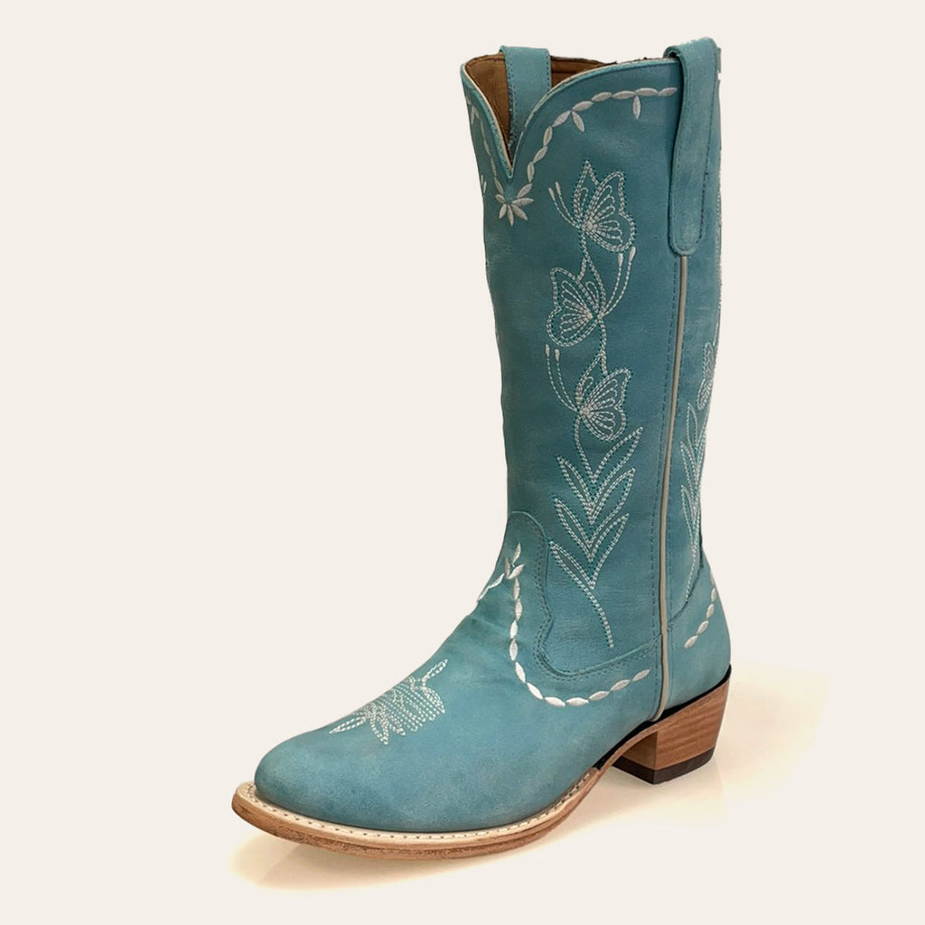 Bota Feminina Texas Center Bico Redondo Couro Bovino Nacional 263401-CC