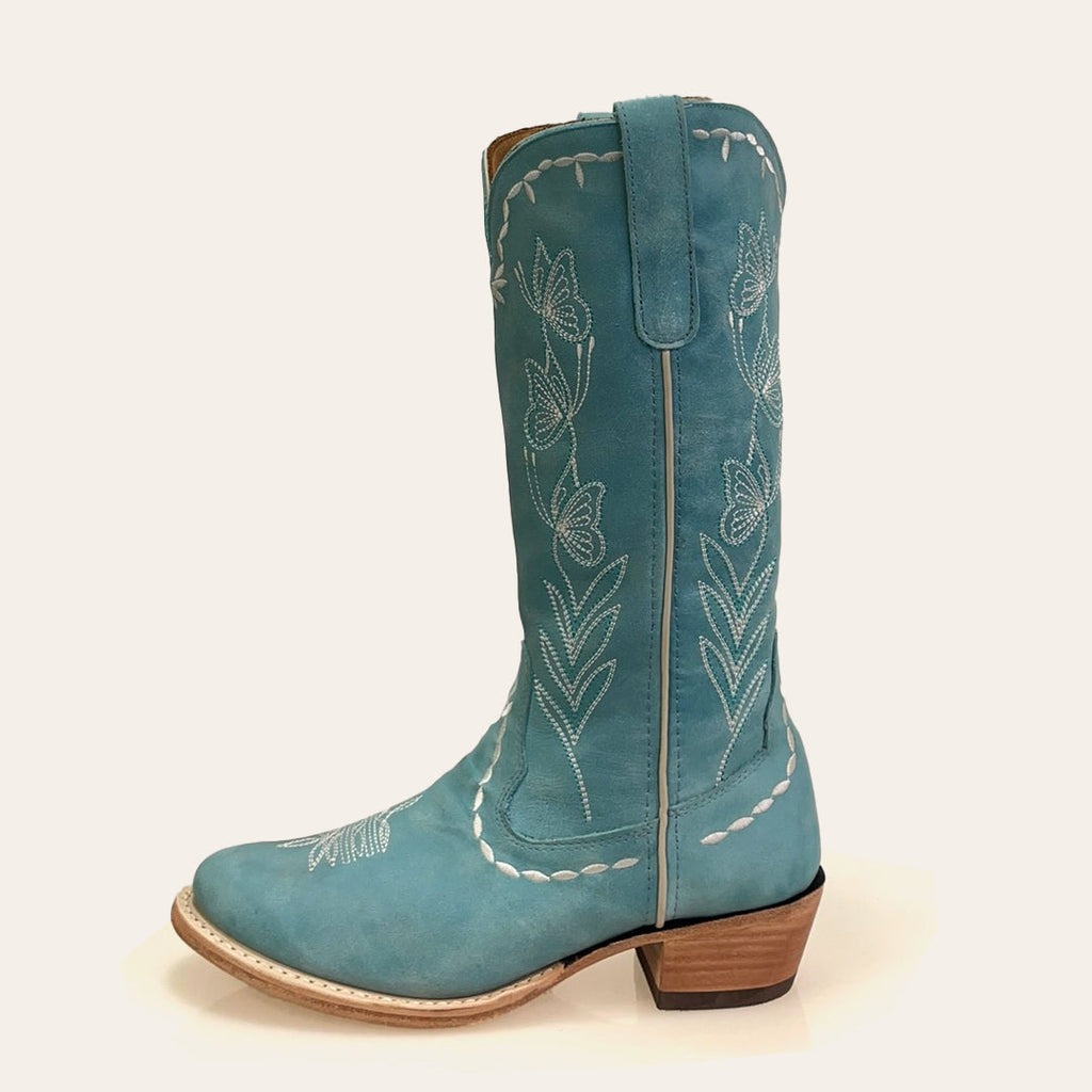 Bota Feminina Texas Center Bico Redondo Couro Bovino Nacional 263401-CC