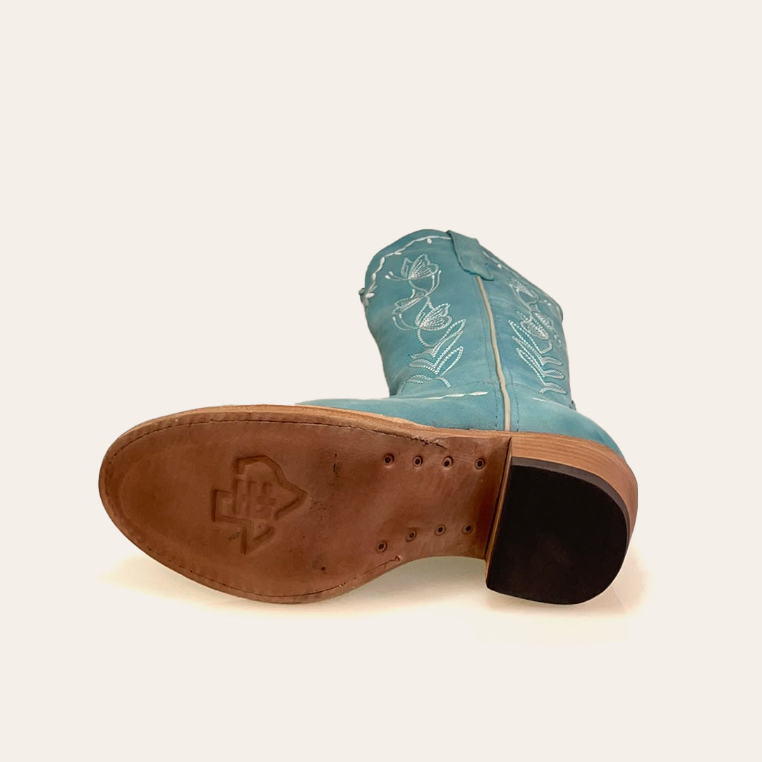 Bota Feminina Texas Center Bico Redondo Couro Bovino Nacional 263401-CC