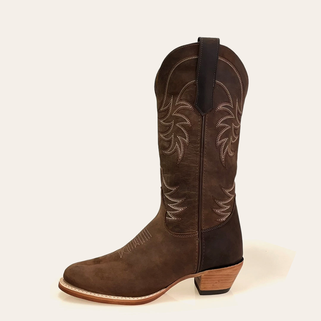Bota Feminina Texas Center Bico Redondo Couro Bovino Nacional 266701-CC