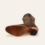 Bota Feminina Texas Center Bico Redondo Couro Bovino Nacional 266701-CC