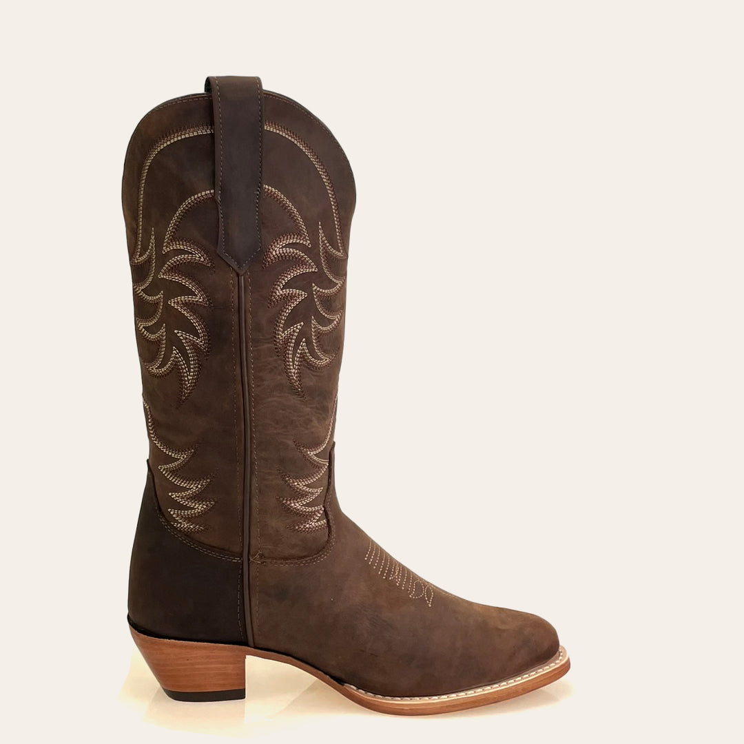 Bota Feminina Texas Center Bico Redondo Couro Bovino Nacional 266701-CC