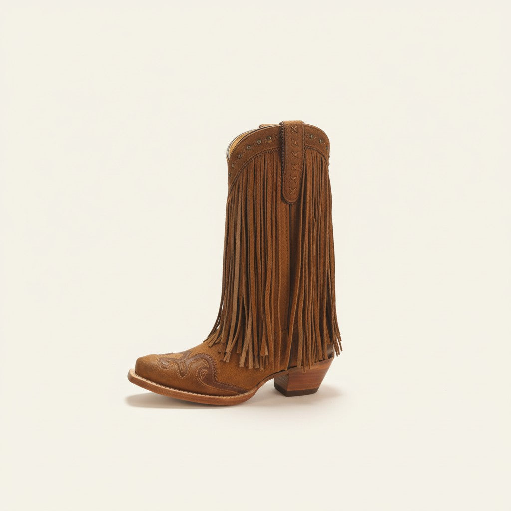 Bota Feminina Texas Center Camura com Franja 266803-CC