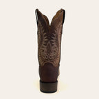 Bota Feminina Texas Center Dakar Bico Quadrado Couro Cabeça Solado Borracha Nacional 266402-CBF