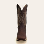 Bota Feminina Texas Center Dakar Bico Quadrado Couro Cabeça Solado Borracha Nacional 266402-CBF