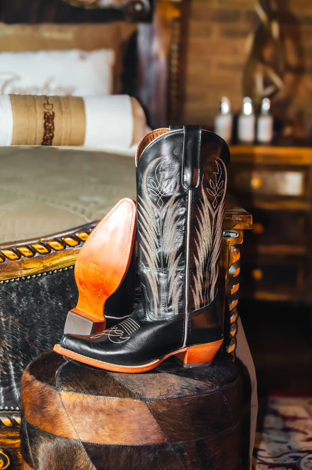 Bota Feminina Texas Center Mustang Preto 236802-CC