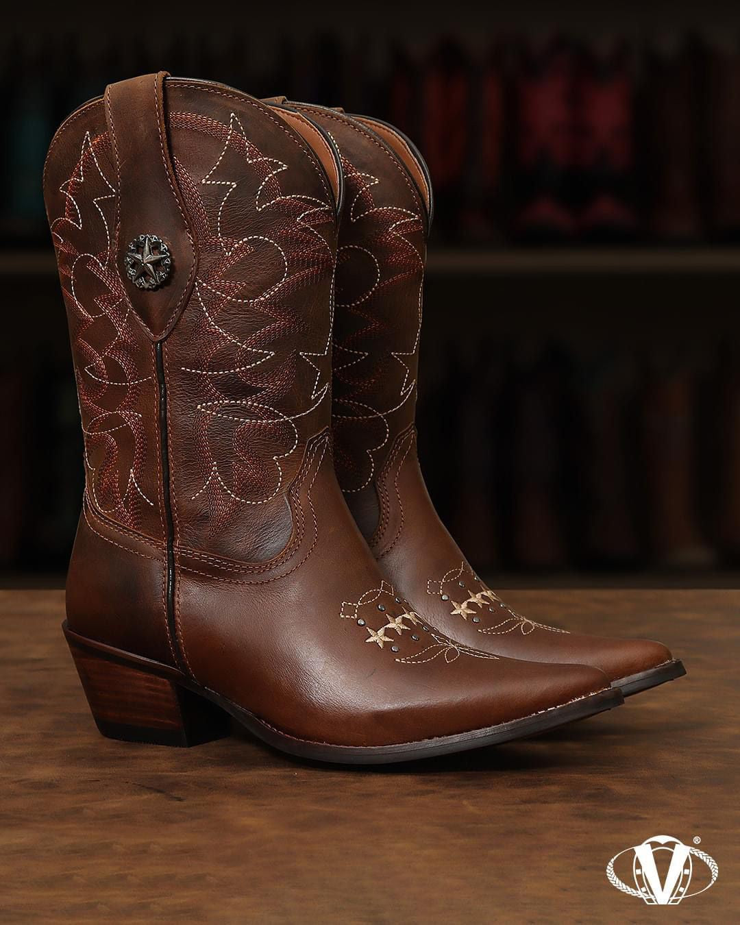 Bota Feminina Vimar Boots Fóssil Castanho 11269