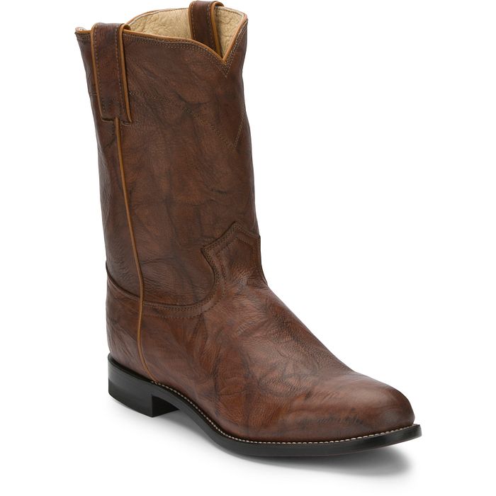 Bota Justin Jackson Chestnut Couro Premium Importada 3163