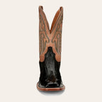 Bota Masculina Importada Tony Lama Castillo Couro de Avestruz Full Quill Onyx EP6094