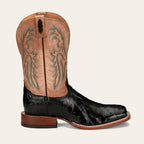 Bota Masculina Importada Tony Lama Castillo Couro de Avestruz Full Quill Onyx EP6094