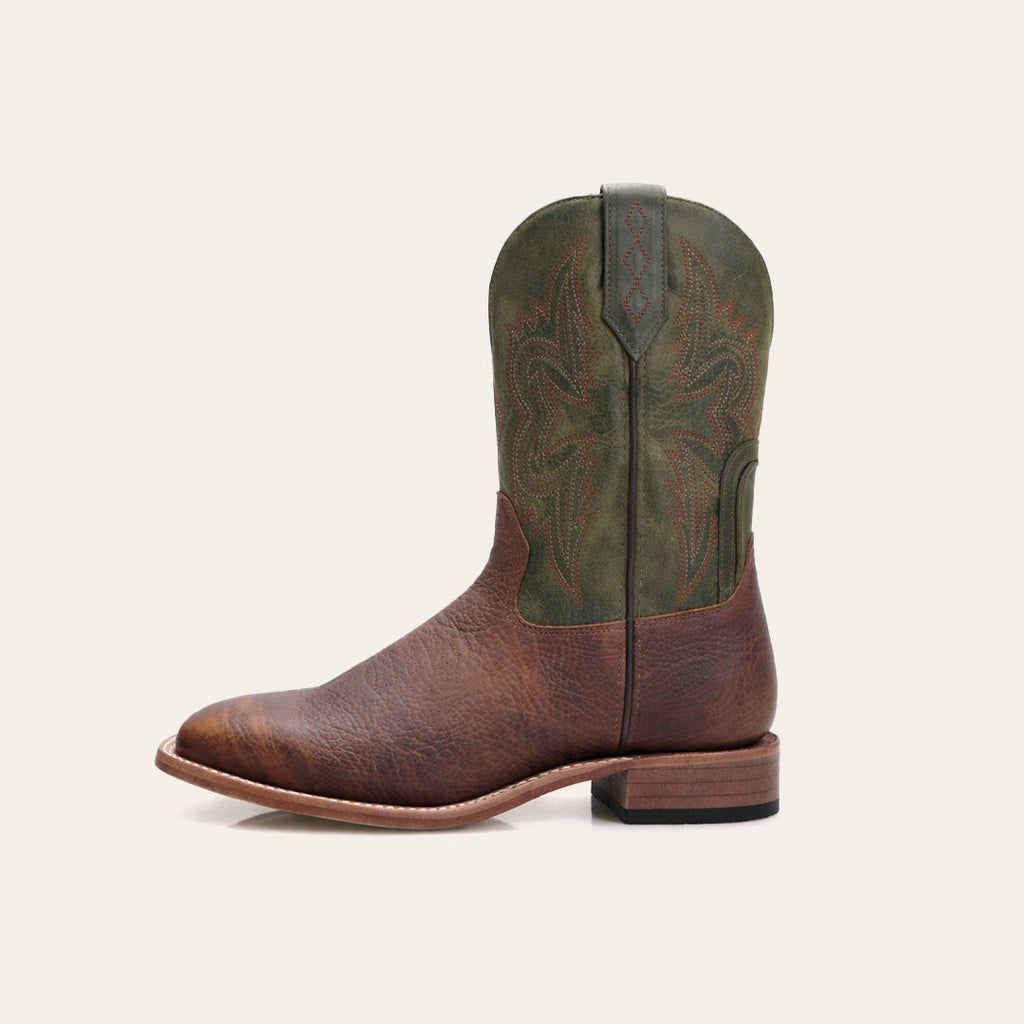 Bota Masculina Texas Center Bico Quadrado Cabeça Tan 266501-CBC