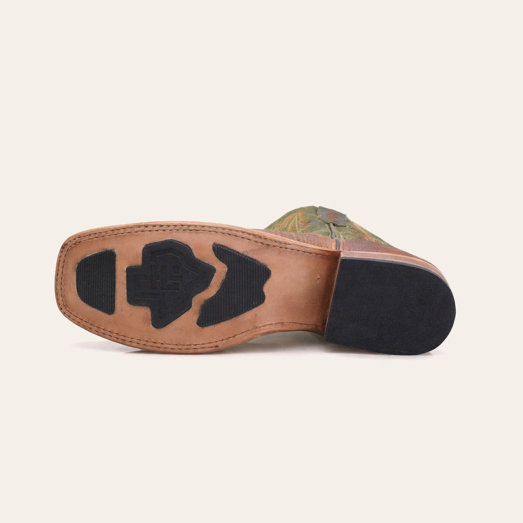 Bota Masculina Texas Center Bico Quadrado Cabeça Tan 266501-CBC