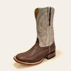 Bota Masculina Texas Center Bico Quadrado Couro Jacaré Nacional 261507-JC