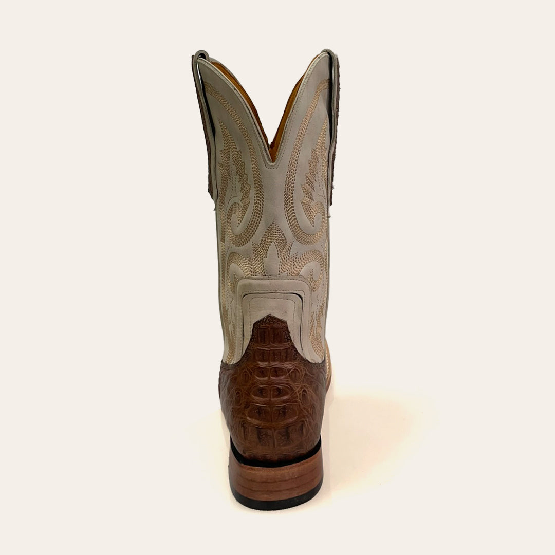 Bota Masculina Texas Center Bico Quadrado Couro Jacaré Nacional 261507-JC