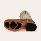 Bota Masculina Texas Center Bico Quadrado Couro Jacaré Nacional 261507-JC