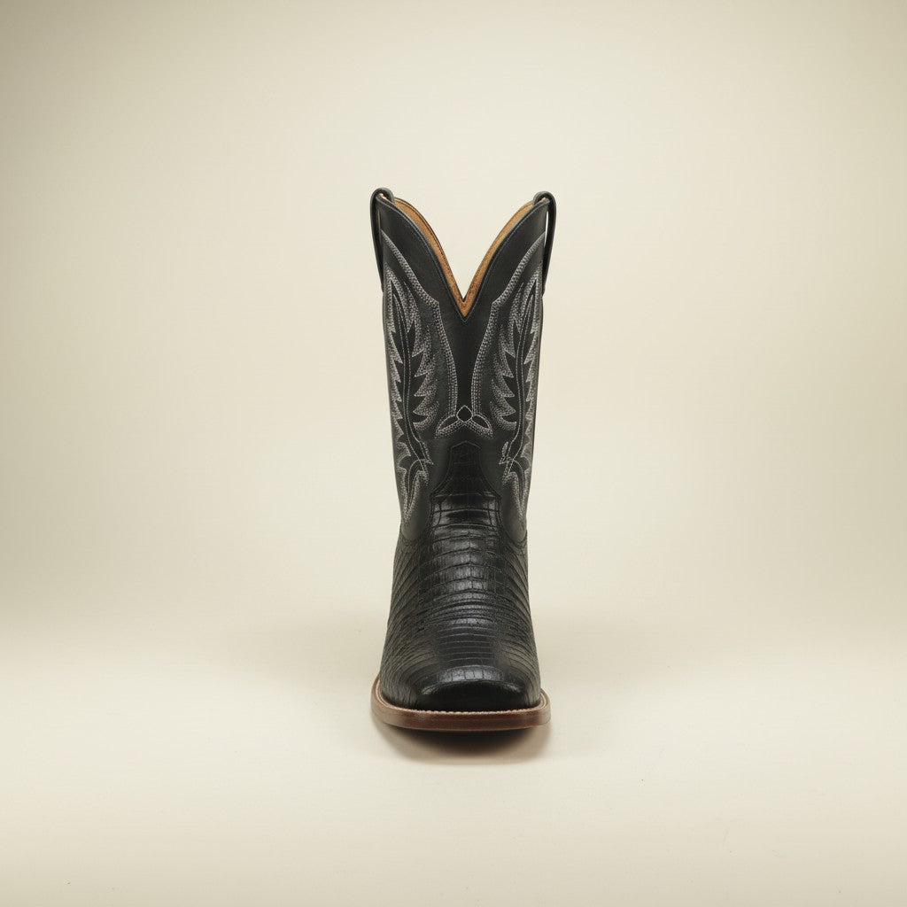 Bota Masculina Texas Center Jacaré Preto 266502-JC