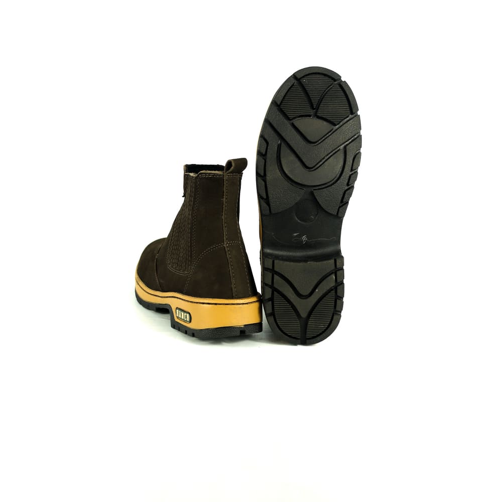 Botina Ranch Wear Worker Nobuck Café
