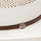 Chapéu Resistol 20X Cross Tie Palha Shantung Cowboy Hat Importado RSCTIE
