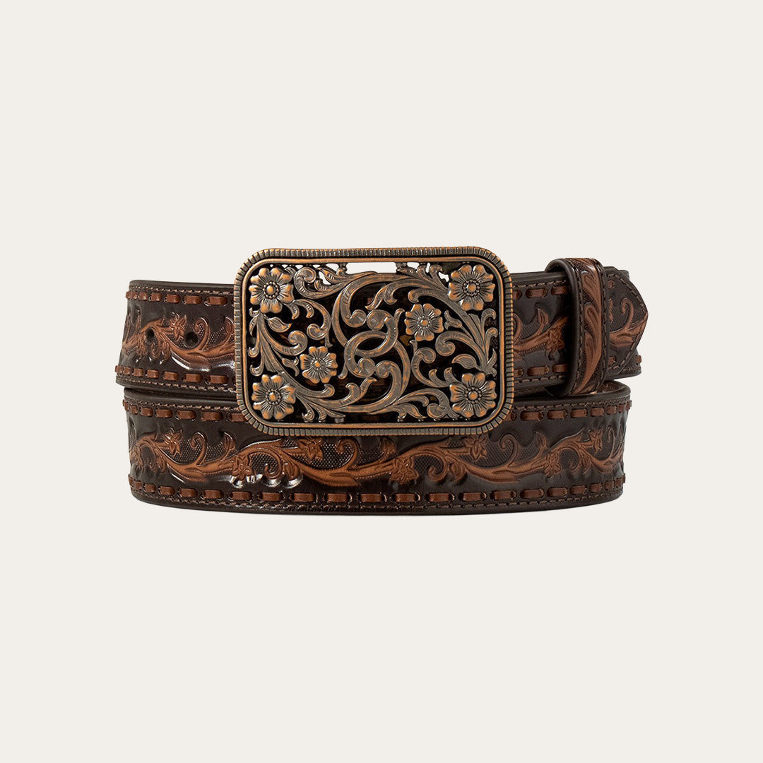 Cinto Ariat® Feminino Western com Estampa Floral em Relevo A1567147