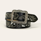 Cinto Paul Western Couro Strass e  Tachinha 447
