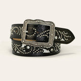 Cinto Paul Western Couro Strass e  Tachinha 447