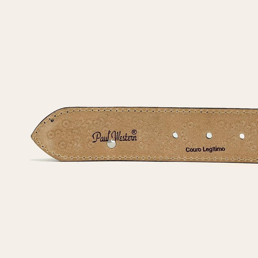 Cinto Paul Western Couro Strass e  Tachinha 447