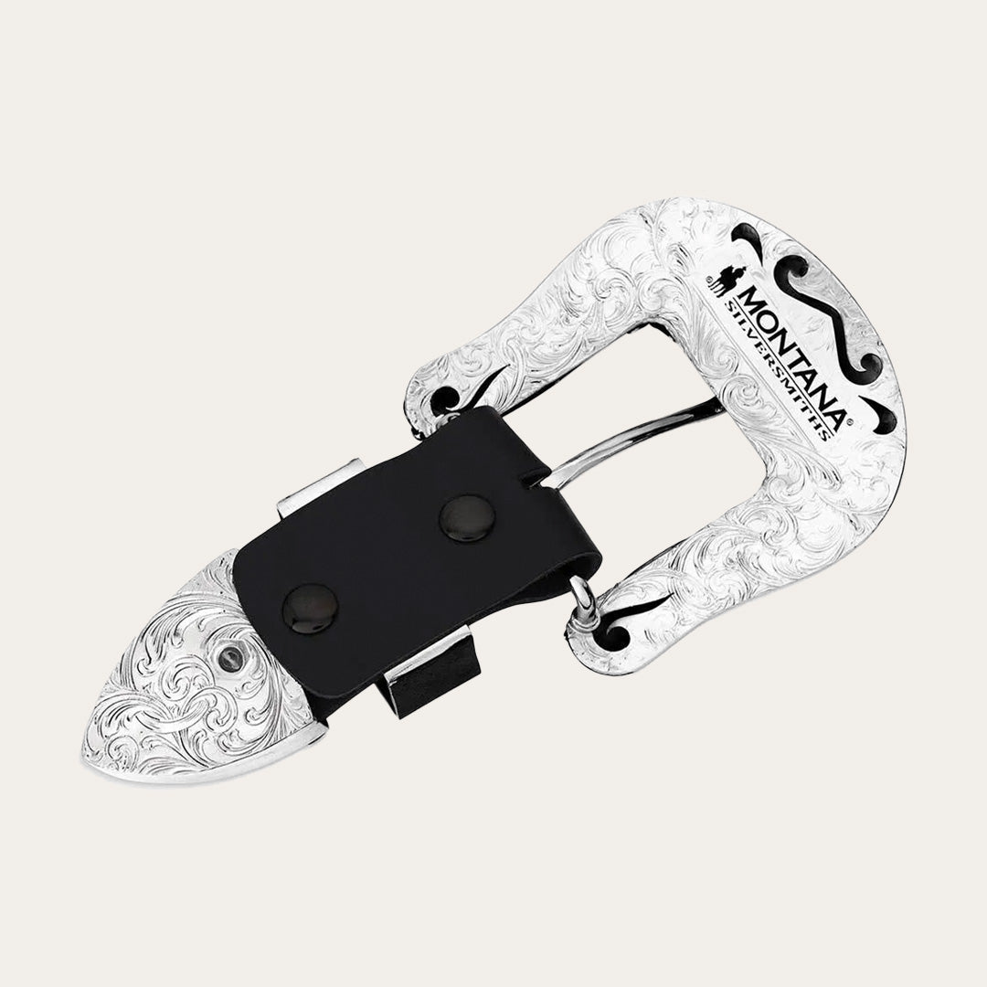 Conjunto de fivela Montana Silversmiths Cowboy Classic de 3 peças 53310