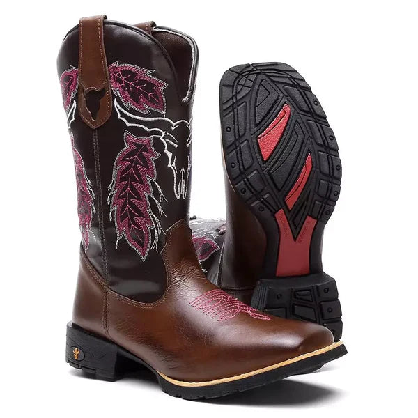 Bota Texana Feminina “Cara de Boi”