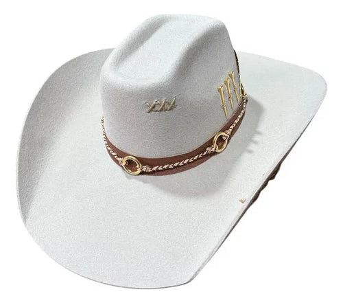 Chapeu 3 Cravos Americano Gelo